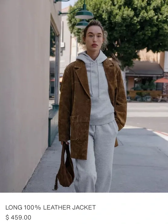 Zara NWT 100% leather long jacket 3046/255 - Picture 9 of 15